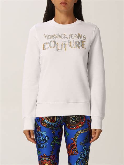 versace sweatshirt white|Versace jeans sweatshirt.